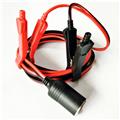 MX 12V 24V Heavy Duty Battery Clip-on Cigarette Lighter Socket Adapter for Car Air Pump