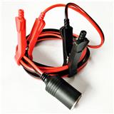 MX 12V 24V Heavy Duty Battery Clip-on Cigarette Lighter Socket Adapter for Car Air Pump