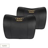 2019 factory custom color leather car massage headrest neck pillow for auto