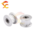 1379#3D printer GT2/2M Aluminum Alloy 16teeth Perlin passive idler pulley wheel bore 3mm(with bearing) belt width 5mm Pulleys