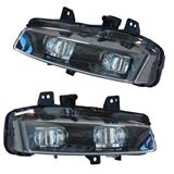 solar power led daytime running light car fog light yellow