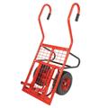 red color building brick  buggy wheelbarrow