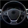Chrome auto accessories steering wheel trim stickers decoration emblem cover for BMW E90 E91 E81 E46