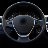 Chrome auto accessories steering wheel trim stickers decoration emblem cover for BMW E90 E91 E81 E46