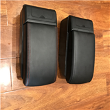 PROTON SAGA NEW 2016-PRESENT PVC Adjustable Arm Rest Armrest Center Console Box Black Leather with USB Charger Port