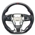 Carbon Fiber Leather Car Steering Wheel Modification Sport Pattern Movement Style for Honda CRV Odyssey Fit Accord Civic Acura