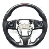 Carbon Fiber Leather Car Steering Wheel Modification Sport Pattern Movement Style for Honda CRV Odyssey Fit Accord Civic Acura