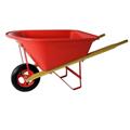 Poly Tray with Wooden Handle or Metal Handle Kids Plastic Toy Wheelbarrow