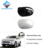 gzyzx Outside rearview mirror cover side Rear view cap Shell For Mitsubishi Outlander 2013 2014 2015 2016 2017 Mirror Protector