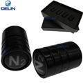 Multicolor Aluminum alloy Air Dust Cover Caps with custom car logo gift box Wheel Tire Rim Valve Stem Caps