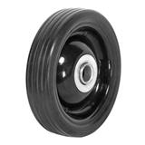 5X1.5 inch 250m air compressor luggage trolley baby carriage cart solid rubber wheel with steel metal center rim