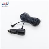 car cigarette lighter plug with right angle dc plug