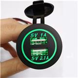 Car Styling mini Dual Car USB Charger Output 5V 3.1A for phone and ipad