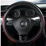 Custom Carbon universal steering wheel cover leather For Car