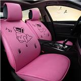 Full set lady pink car seat cover