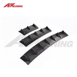 ABS Plastic Universal Car Body Black Rear Bumper Lip Chassis Diffuser Spoiler