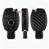 Black Soft Carbon fiber Look Car Key Case Cover FOB Protection Fit For Mercedes Benz C180 E260L S320 GLK300 CLA CLS