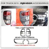 For TRUCK 2015-RANGER ACCESSORIES HEAD/TAIL LAMP CARBON