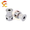 13-0001#3D printer Aluminum Alloy 17 teeth Synchronous timing bore 5mm belt width 10mm GT2/2M Timing  Pulley