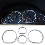 Car accessories interior decorative Chrome Speedometer Gauge Dial dashboard Ring decoration Bezel Trim for  BMW 3 Series E46 M3