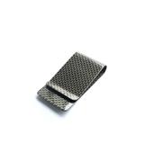 Free shipping Mens  Money Blocking Real Carbon Fiber Front Pocket Money Window Money Clip Wallet