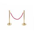 Portable stainless steel retractable barrier velvet rope stanchion