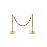 Portable stainless steel retractable barrier velvet rope stanchion