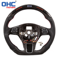 LED Carbon Fiber Steering Wheel Compatible with Volkswagen MK6 model  OHC MOTORS