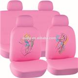 HY-L3011 Pink Design Car Seat Cover Full Set Fashinal and Simple Design Sale in Sets Leather Mesh PVC