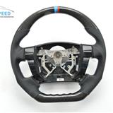 Customized flat bottom sport Car Carbon Fiber Steering Wheel For Reiz