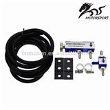 NEW UNIVERSAL ADJUSTABLE MANUAL TURBO BOOST CONTROLLER KIT Turbocharger with 1meter hose BLACK BLUE
