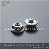 auto polished & chromed flange wheel lug nut