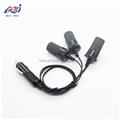 car cigarette lighter plug with three sockets