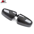 Carbon fibre material side mirror cover for Audi A4 B7 rearview mirror sticker tuning parts