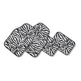 Fashion flooring-accessories black and white zebra 4d car floor mat