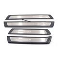 Fit For New Fortuner 2016 OEM Type Stainless Steel ABS Plastic  Door Sill Scuff Plate With LED
