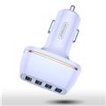5V 2.4A fast charge 4 USB car charger  Flame-retardant PC material