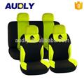 HY-S1025 Car Seat Covers Black Red Universal 2 Front Seat & 1 Bench Seat including wheel cover