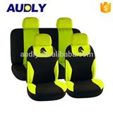 HY-S1025 Car Seat Covers Black Red Universal 2 Front Seat & 1 Bench Seat including wheel cover