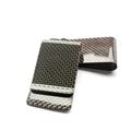 Free shipping New Design PU Leather Money Clip Carbon Fiber Print Women  Wallet