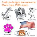 Automotive wholesale 3D plastic ABS chrome auto logo badge make your own unique custom car emblem
