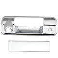 For 2007-2013 Tundra ABS Chrome Tailgate Handle Cover W/ Key Hole, W/ Camera Hole 2PC