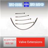 Flexible tyre valve extension