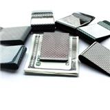 Free shipping Wholesale Carbon Fiber Slim  Money Blocking C it Card Holder With Money Clip