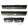 OEM Type Stainless Steel ABS Plastic Carbon Fiber Black Color LED Door Sill Scuff Plate For City accessories spare parts