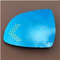 blue wide angle view heating anti dazzle led turn signal arrow side wing rear view mirror glass for bmw x3 F25 rearview mirror