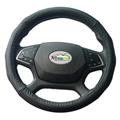genuine leather steering wheel cover from china factory