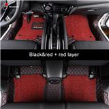 Custom pretty luxury diamond high quality PU leather car floor mats for Japanese car Toyota series
