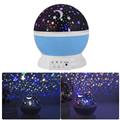Star Sky Night Light Projector, Multicolor Changes Romantic Rotating Moon Sleep Night Light Lamp