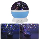 Star Sky Night Light Projector, Multicolor Changes Romantic Rotating Moon Sleep Night Light Lamp